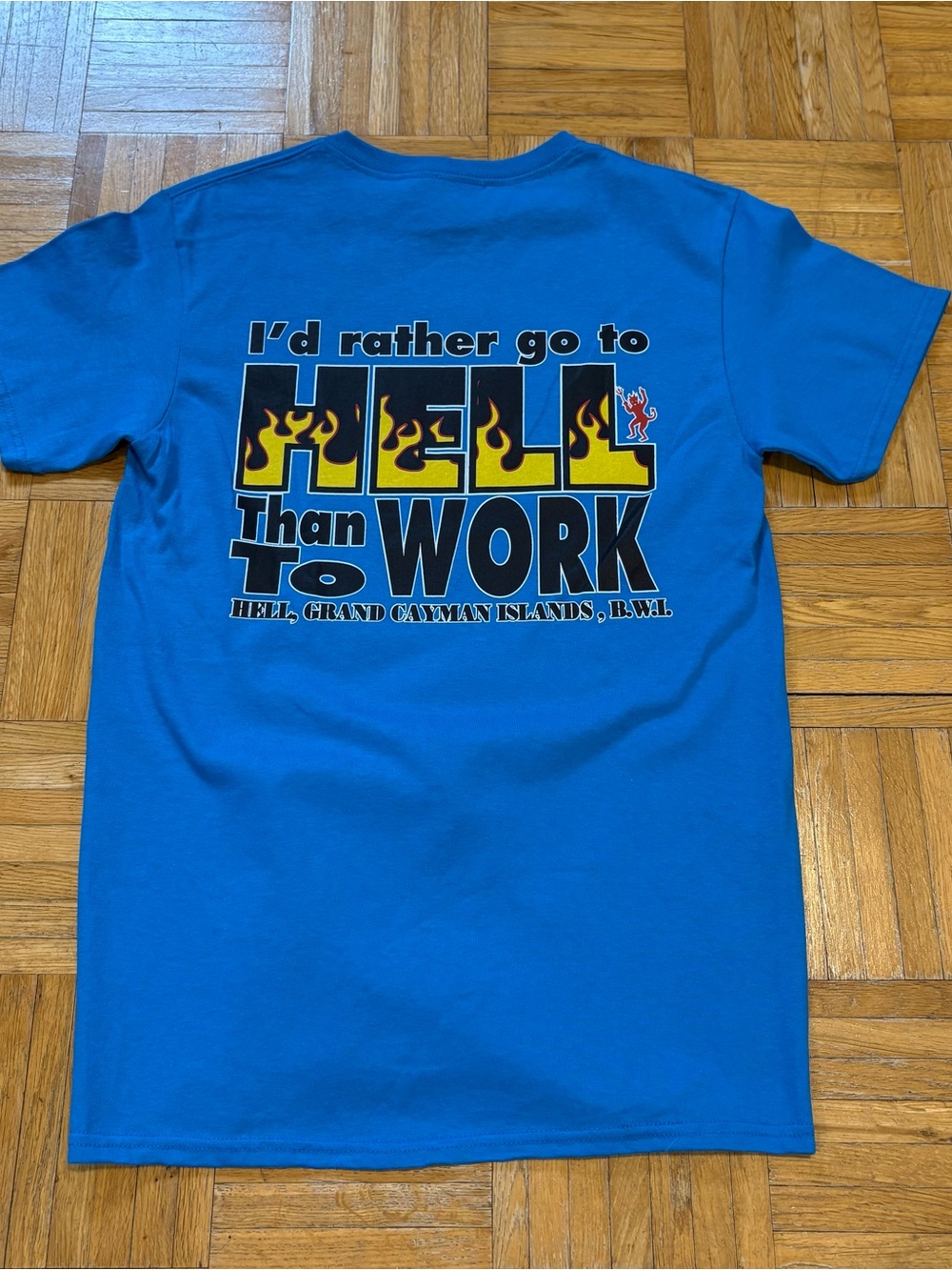 Y2K Delta Pro Weight Grand Cayman Islands Comedy Shirt